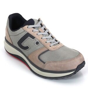 ⁠Joya Cancun Cloud Mens 9 Tan Grey Swiss Technology Comfort Shoes Sneakers⁠